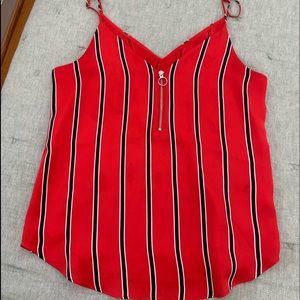 EXPRESS Striped Quarter Zip Top‼️